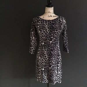 Animal print mini dress